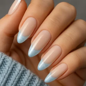 Frosted French (French W/ Chrome)